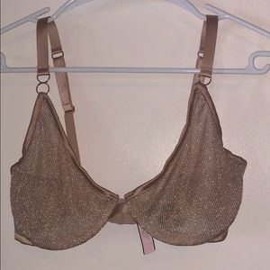 Victoria Secret GOLD Unlined Demi Bra 34DD NWT